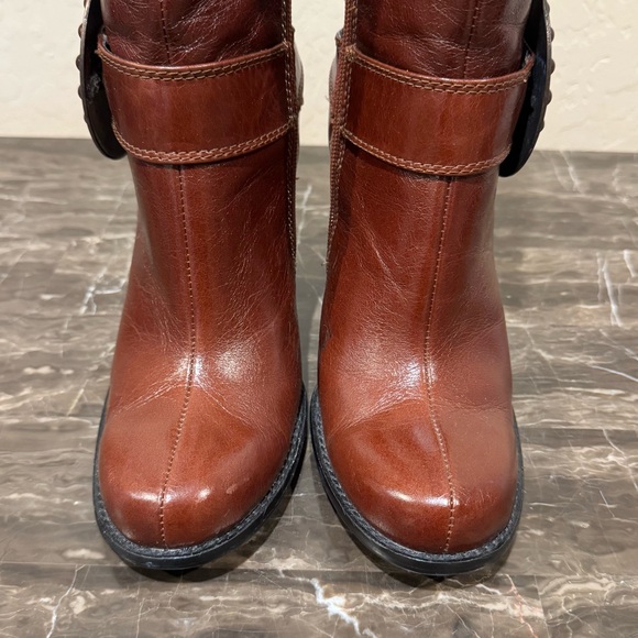 Baci Rebecca Leather Medallion Boots - Picture 7 of 13